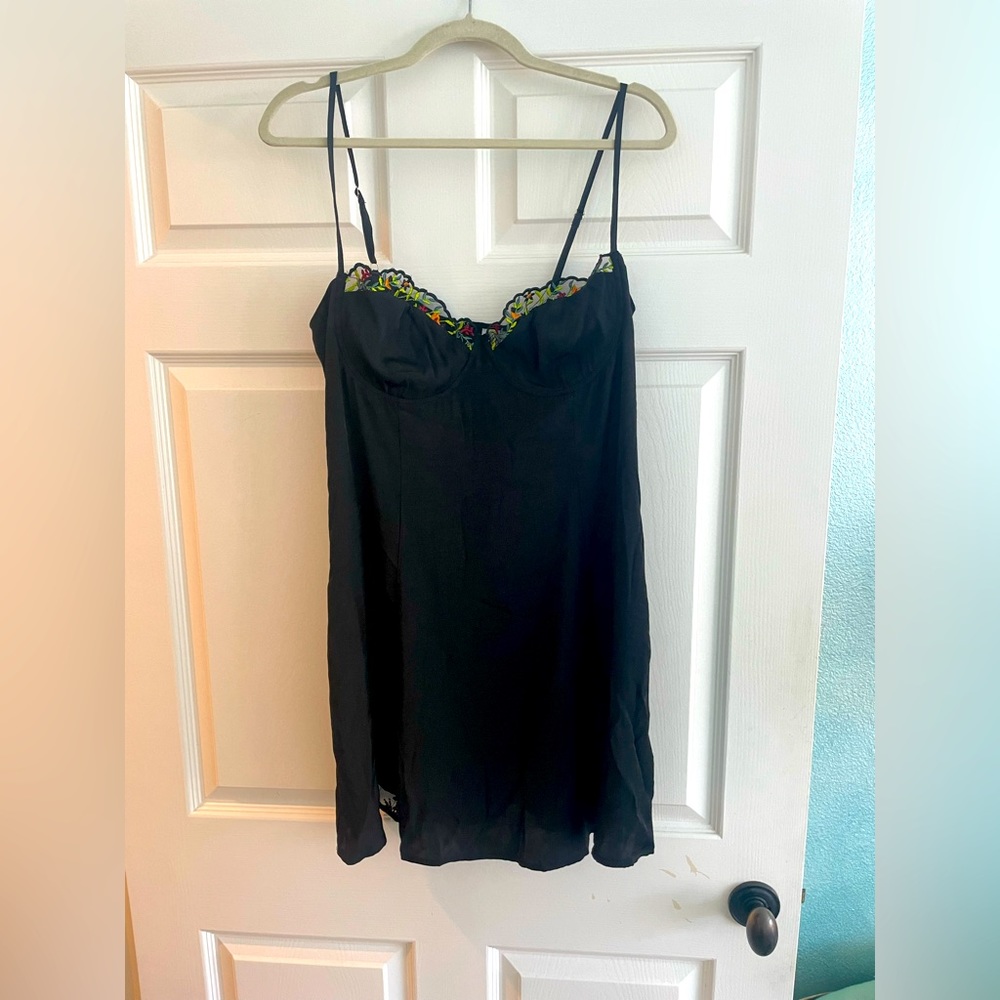 Princess Polly Floreto Mini Dress Black NEW with tags on